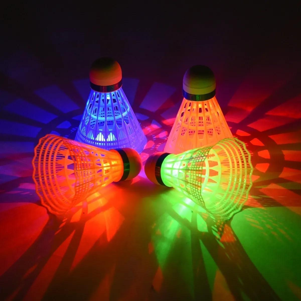 luminous badminton with light luminous glow windproof led durable nylon night high elastic night luminous light