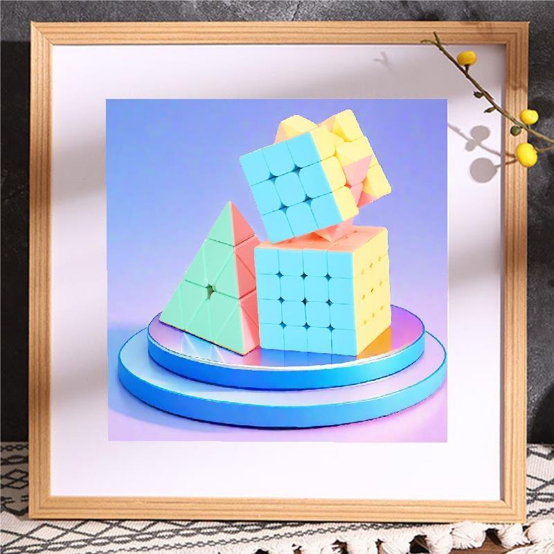 macaron third-order rubik‘s cube second-order beginner fourth-stage fifth-stage fourth-stage fifth-stage pyramid puzzle decompression toy