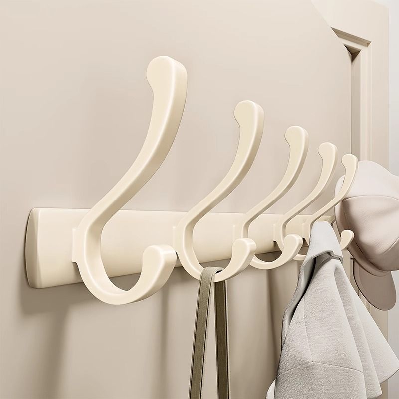 cream style hook no punch hanger wall hanging hanger behind the door entrance entrance entrance clothes hanging rack hatpin