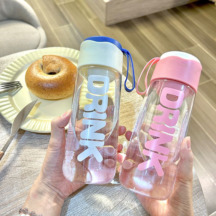 summer drop-proof and leak-proof children‘s cups simple and portable sports space bottle student good-looking water cup boys and girls