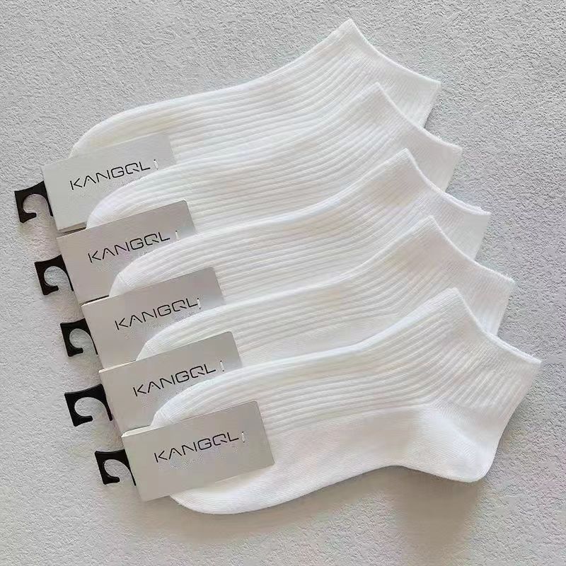 100% cotton cotton socks men‘s and women‘s spring and autumn double needle short socks summer sweat absorbing low cut cotton socks couple low cut socks