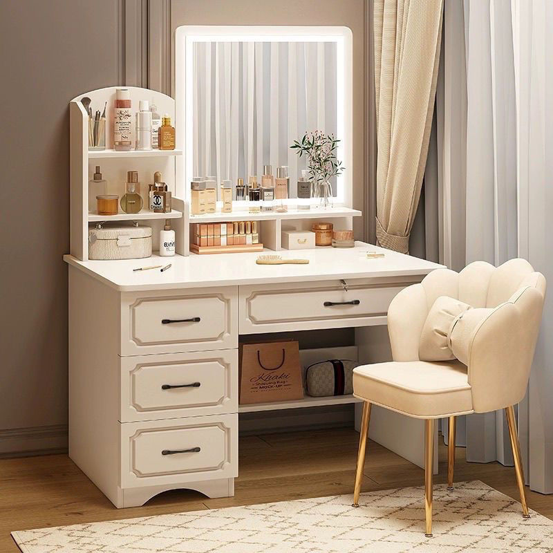 dressing table mirror bedroom modern simple european master bedroom makeup small dresser storage desk integrated