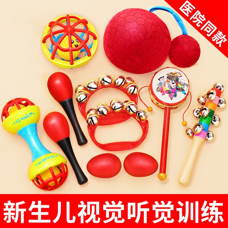 newborn baby toys 06 months 2 to 3 baby rattle hand grip rattle drum men and women 01 years old early education puzzle