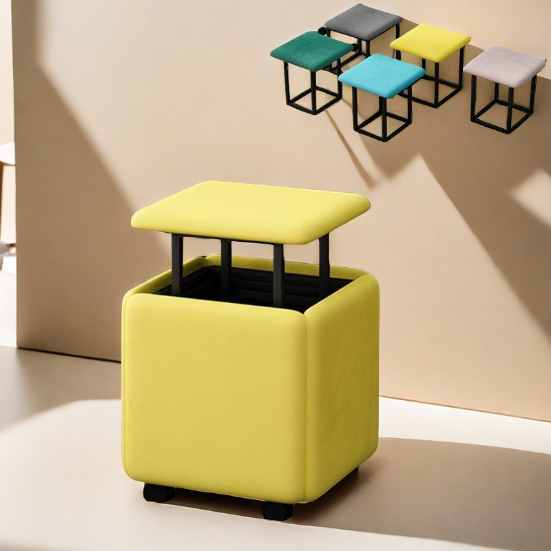 fashion simple five-in-one cube stool home living room sofa stool internet celebrity stool stackable multifunctional combo bench