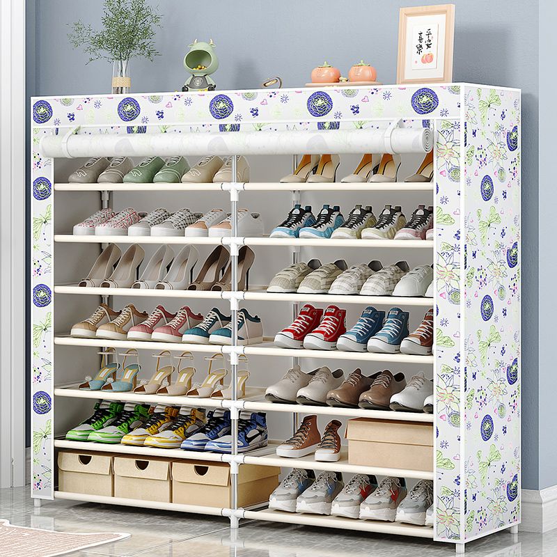 simple dormitory shoe cabinet shoe rack multi-layer household bedroom space-saving cover thick dustproof doorway hallway storage