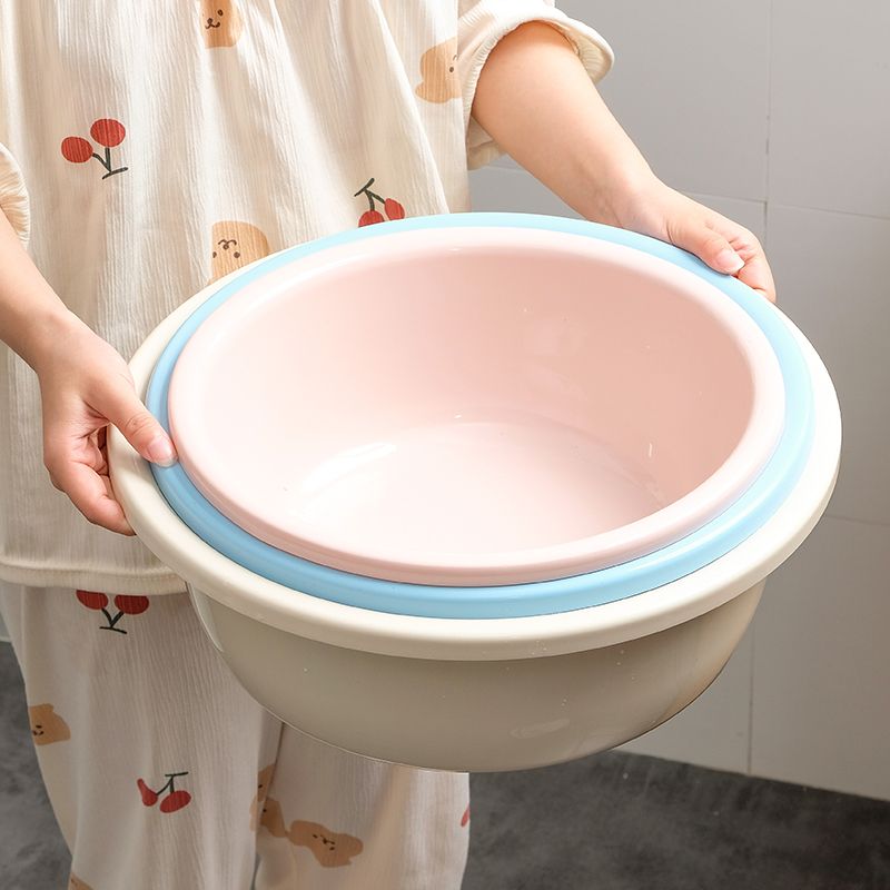 [pp] material food grade washbasin simple and easy to clean three-piece set laundry basin feet-washing basin washing basin