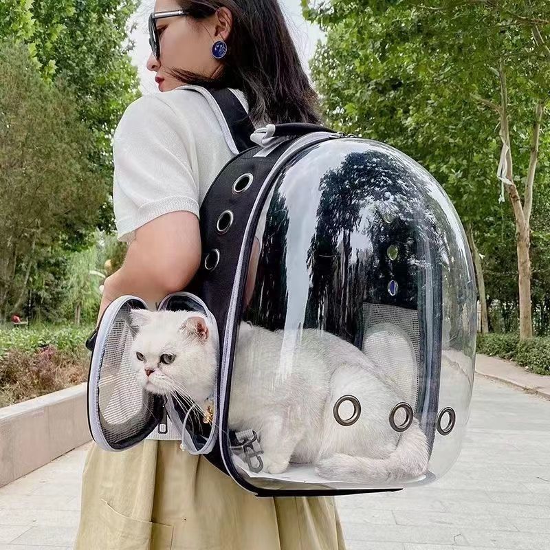 bag portable outing pet  backpack  holding artifact space capsule backpack dog cabin strap bag large capacity