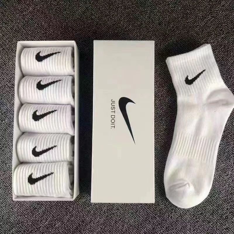 boxed socks men and women ins trendy summer pure cotton deodorant all-match tube socks basketball sports running thigh stocking