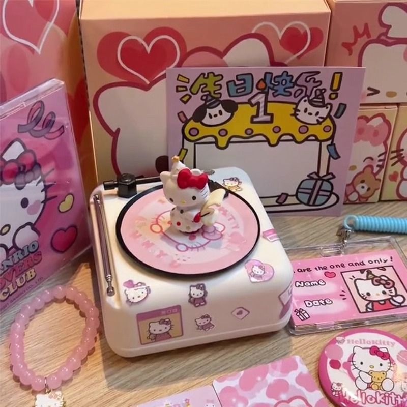 jukebox bluetooth speaker peripheral cute mini hellokitty audio birthday gift girl girlfriends