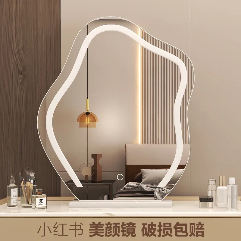 cloud makeup mirror desktop led bedroom with light internet celebrity dressing mirror internet celebrity ins style dressing table mirror