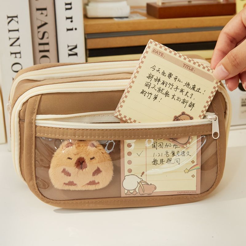 new capabala pencil case primary school girls girls good-looking large capacity pencil case junior high school students children creative