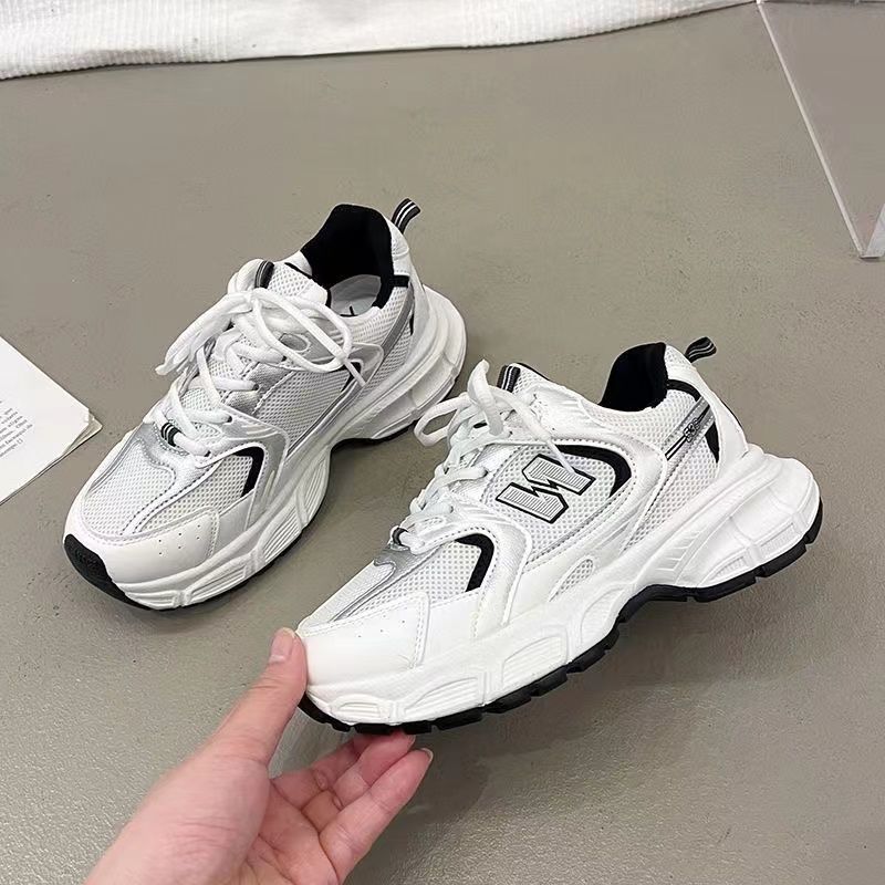 women‘s mesh breathable casual shoes sneaker 2024 summer new all-match super popular high platform dad shoes women