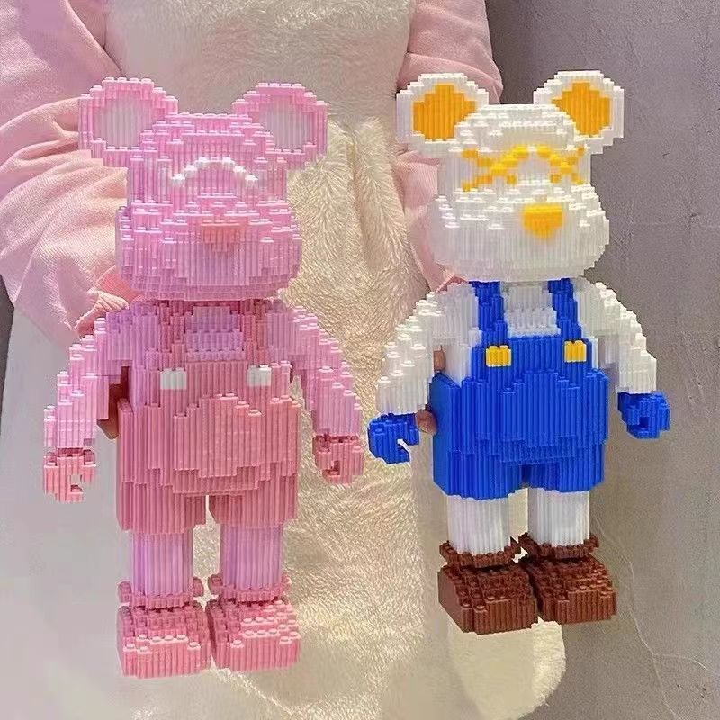 buy one get one free 2024 new products compatible with lego straps violent bear building blocks children‘s assembled toys gift for girls