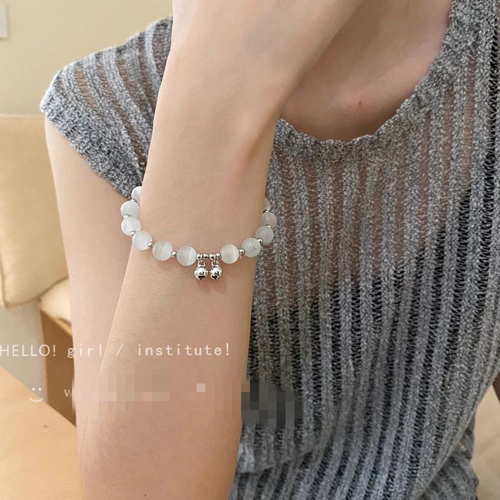 opal bell bracelet girls‘ summer ins special-interest design high-grade beaded girlfriends temperament bracelet bracelet