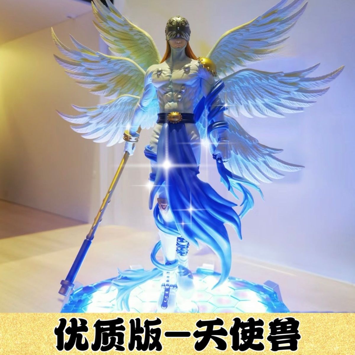 [sold 999 +] digital baby angel beast angewomon moon temple hand office luminous anime model in stock