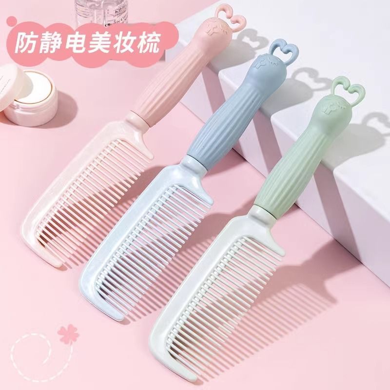 cartoon comb soft cute rabbit korean style girl anti-static adult college comb portable with girl hair curling comb