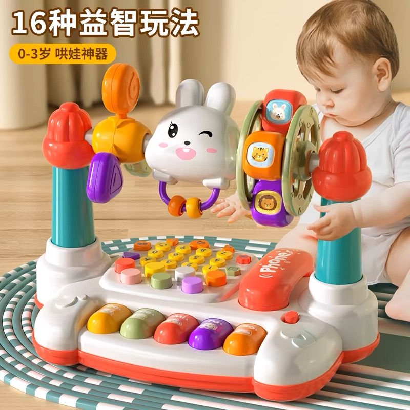 children‘s baby multi-functional early education telephone simulation toy puzzle baby music story telephone girl landline