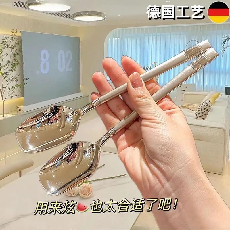 exquisite hot spoon household good-looking household soup spoon feeding spoon student eating spoon internet sensation spoon korean long spoon