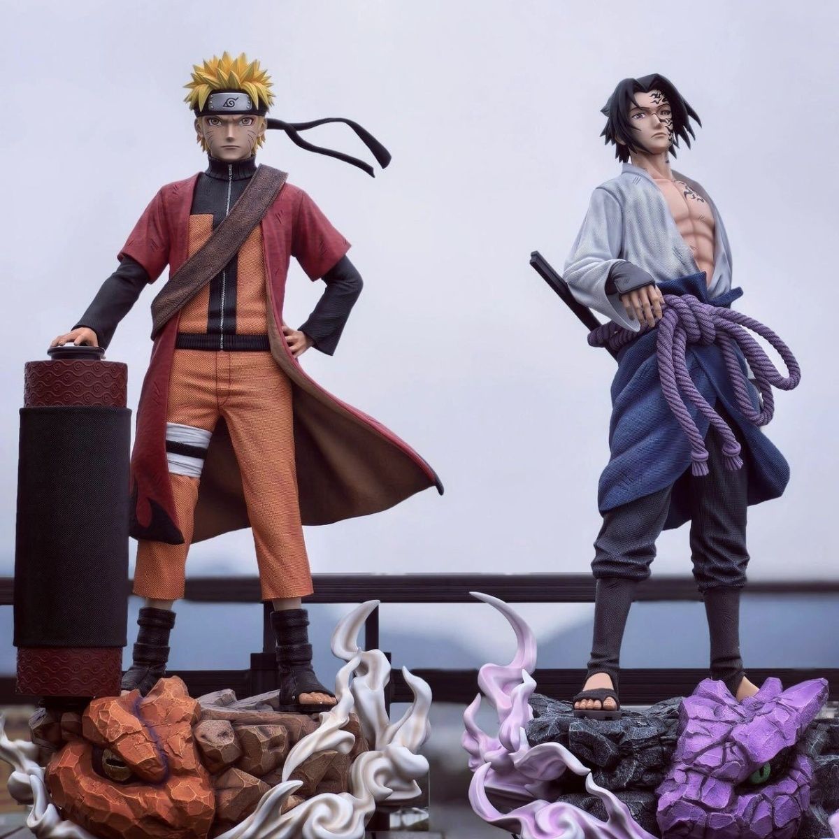 [high-end pre-coated version] naruto gk hand-held deck club naruto sasuke anime model statue ornaments