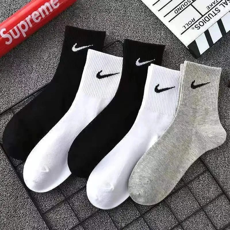 men‘s and women‘s ins pure cotton summer thin absorb sweat mid-calf basketball socks student youth lovers wild sports deodorant