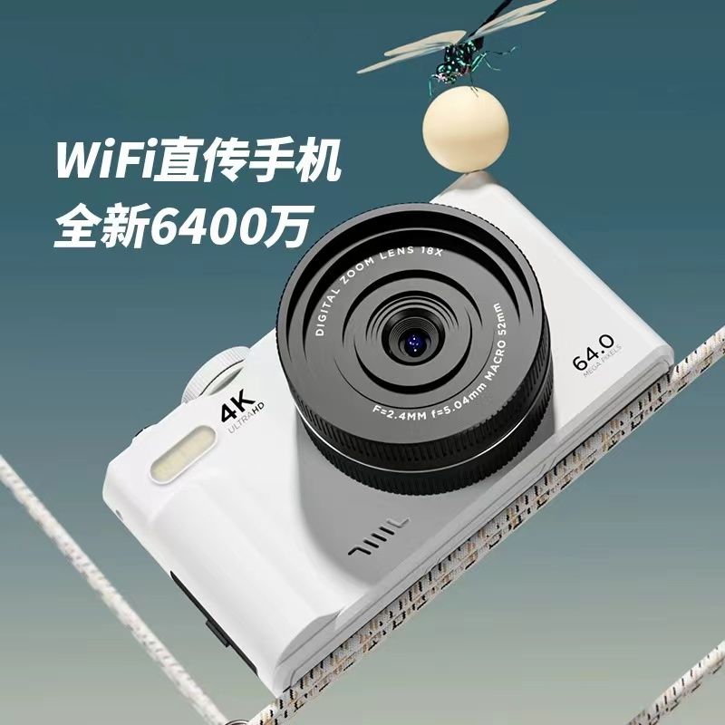 64 million flip screen wide-angle digital camera campus student hd mirrorless camera wifi mobile phone high pixel ccd