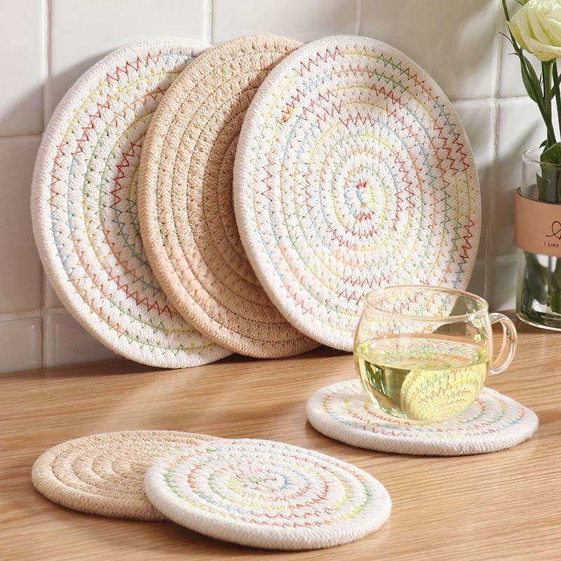 insulation mat dining table cushion anti-scald bowl household plate mat vegetable mat ins wind heat-proof coaster casserole mat cute