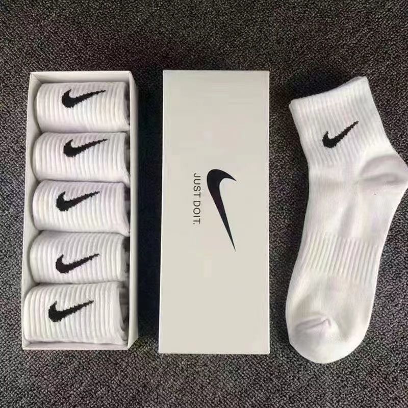 boxed men‘s and women‘s sports socks summer pure cotton all-match deodorant tube socks thin breathable running basketball stockings