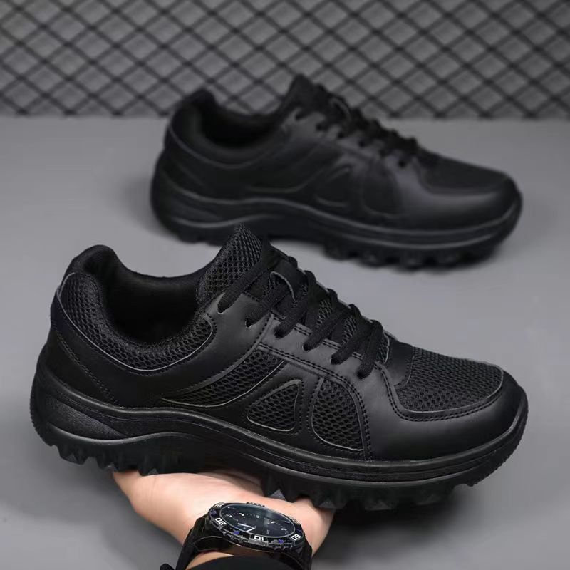 2024 new training shoes ultra-light wear-resistant non-slip black outdoor breathable physical training running men‘s and women‘s labor protection shoes