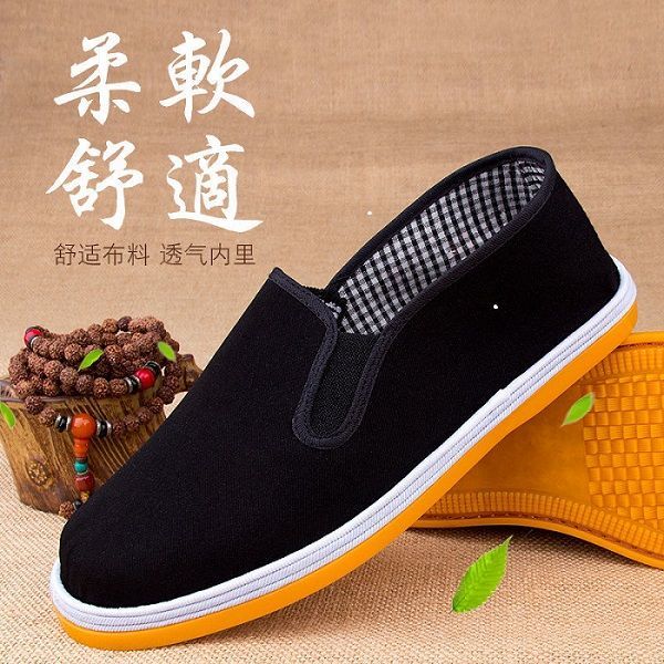 [official authentic products] old beijing cloth shoes men‘s and women‘s beef tendon casual non-slip dad thickened pedal breathable work shoes