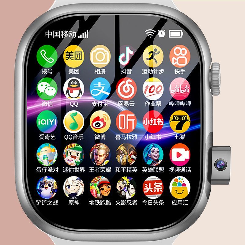 [download] dual photo 5g huaqiang north s9pro smart watch card full function iwatch black technology wif