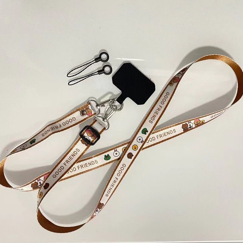 mobile phone lanyard new men‘s and women‘s shoulder strap personalized strap neck long adjustable portable bag artifact hang rope