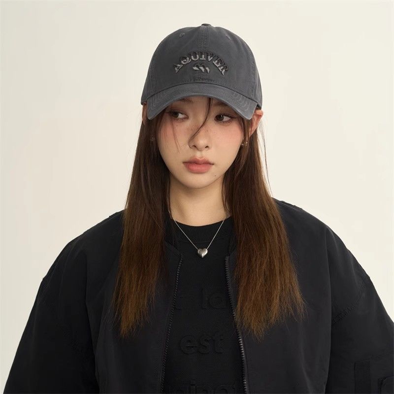 baseball cap deep top peaked cap women‘s big face plus-sized widened brim summer sun-proof soft top face-looking small 2024 new