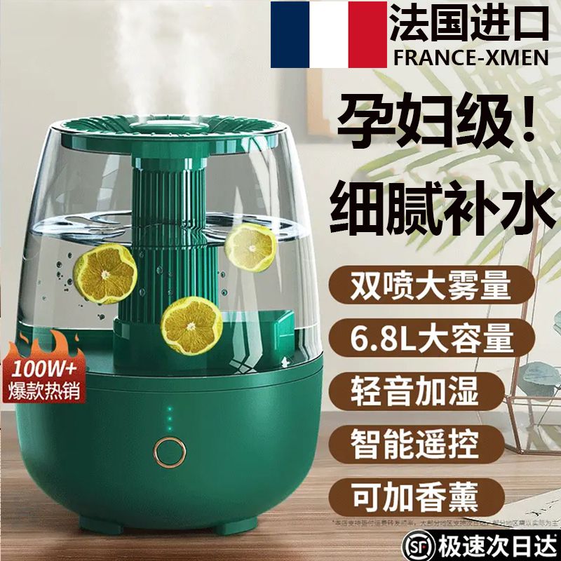 french humidifier home mute office large capacity baby pregnant women air purification aroma diffuser spray hydrating