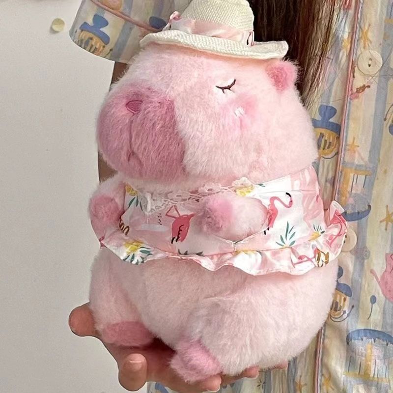 summer super cute khaki style bara capybara doll cute plush toy girl girl‘s birthday gift