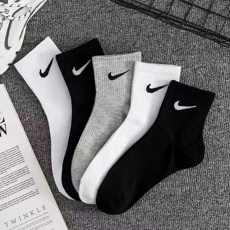 socks men‘s and women‘s ins trendy summer thin mid-calf length socks basketball sports thigh stocking cotton male student socks