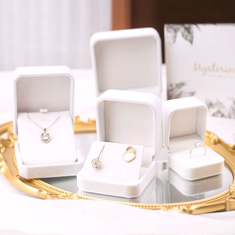 jewelry box necklace bracelet crystal bracelet storage packaging girl heart ins single internet-famous gift box exquisite