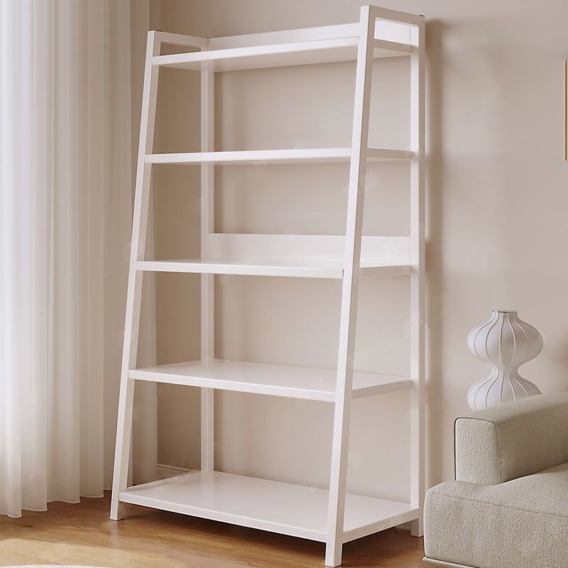 floor-standing multi-layer bookshelf ins style storage rack bedroom and household simple trapezoidal iron living room display rack