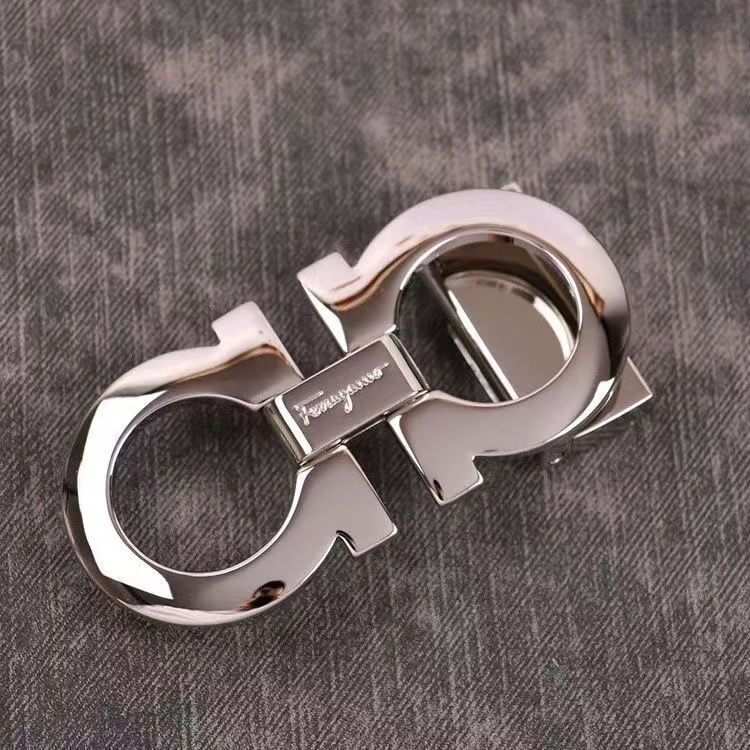 new feila belt buckle 3.5cm high-grade stainless steel smooth buckle men‘s belt buckle 8-word buckle single accessory