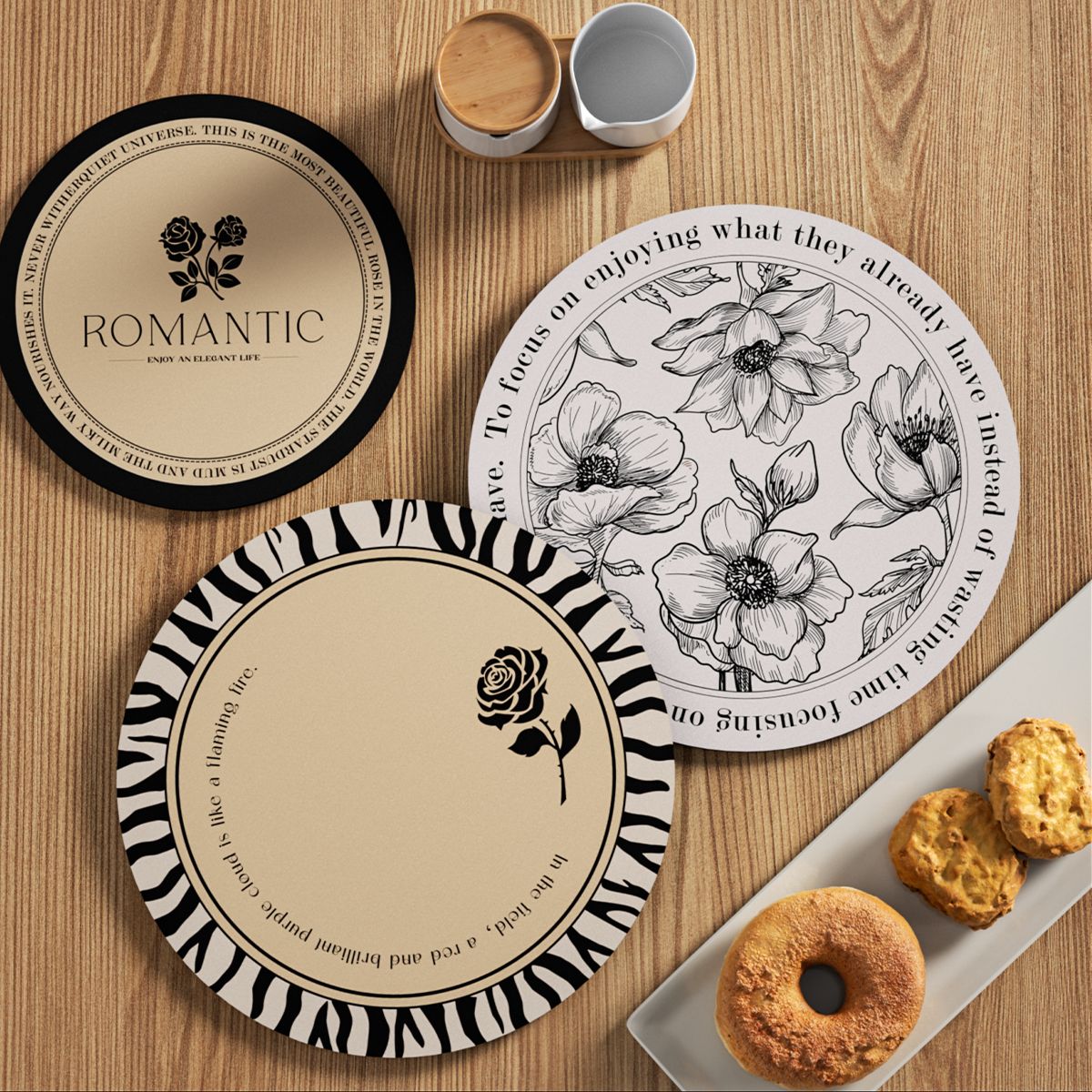 plate mat retro style anti-scald and high temperature resistant heat proof mat water absorbent coaster diatom ooze tea cup coffee cup cushion