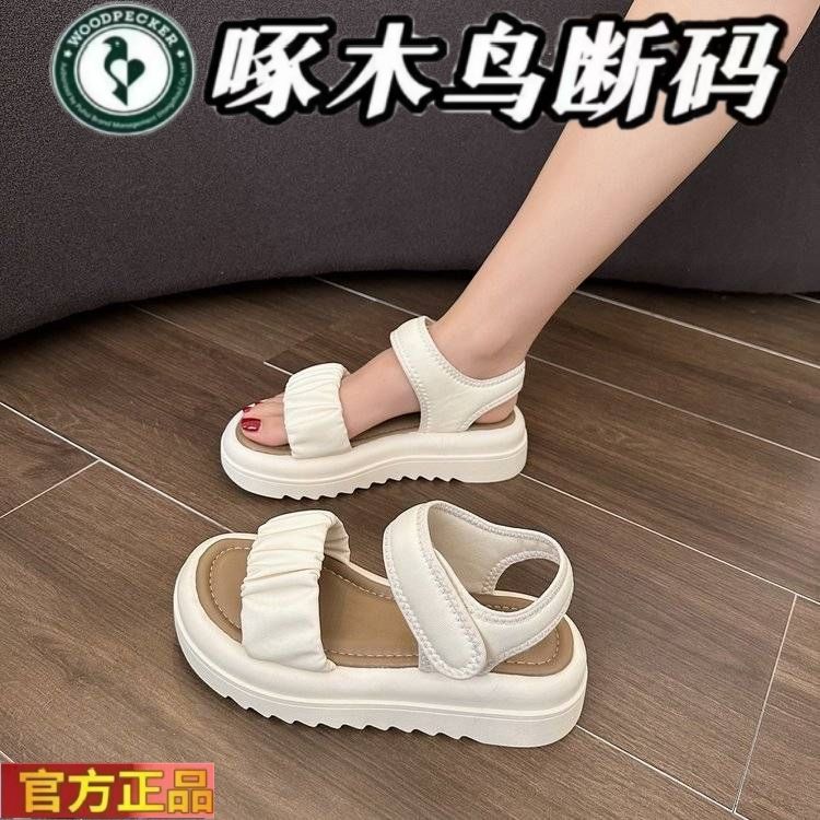 woodpecker sandals women‘s all-match non-slip sandals classic style 2024 new fairy sandals outdoor beach sandals women