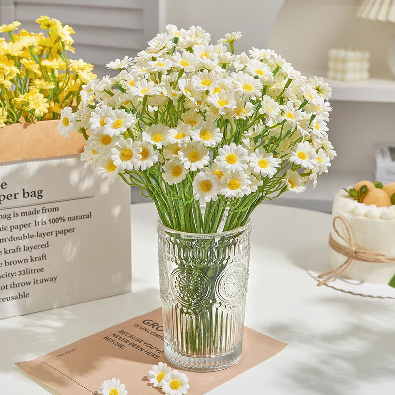 ins style chamomile daisy photo fresh decoration fake/artificial flower living room furnishings table flower decorative bouquet