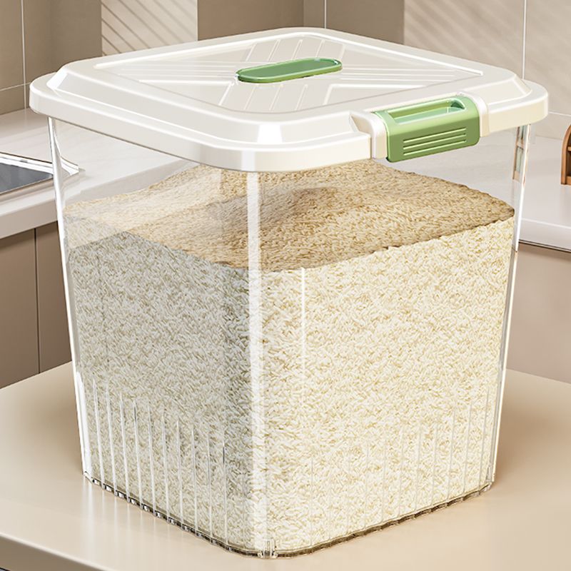 rice bucket transparent bucket insect-proof moisture-proof sealed rice tank household rice bucket thickened grain coarse cereal noodle powder bucket storage bucket