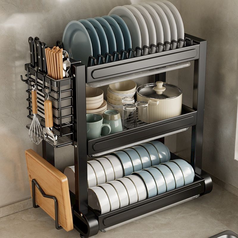 kitchen storage rack bowl dishes bowl plate storage rack draining rack new homehold bowl rack tableware storage box cupboard