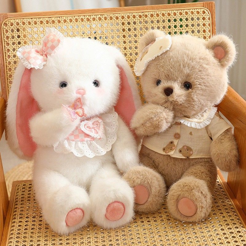 good night baby series bear doll plush toys cute ragdoll doll sleeping comfort pillow birthday gift