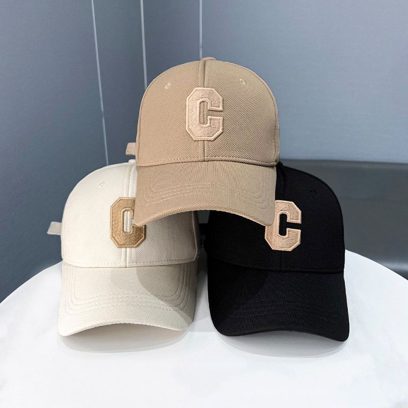 2024 new big c three-dimensional baseball cap trendy spring and autumn fashion all-match sun hat men and women spring and autumn hat high-end