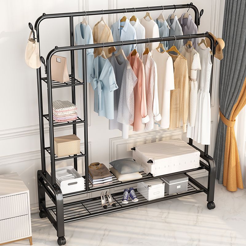 extra thick clothes hanger floor vertical home dormitory hang clothes room coat rack dormitory rental storage rack