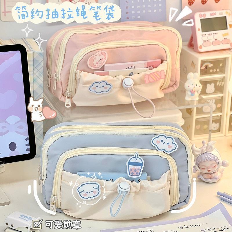 pencil case girls simple stationery box junior high school students pencil box girls large capacity boys good-looking senior high school students