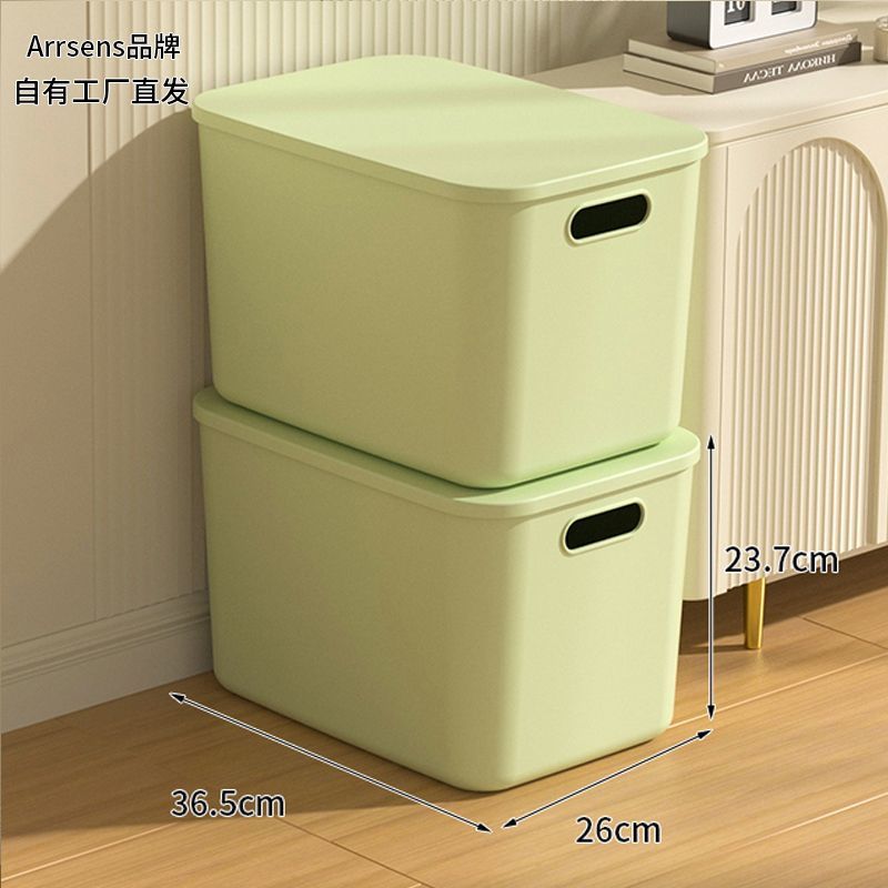 storage box with lid sundries storage plastic desktop organizing snack toy dorm clothes cosmetics wardrobe storage