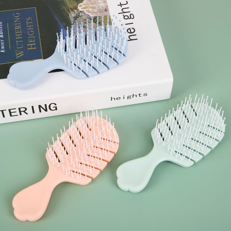 cupid comb shape wet dual-use internet celebrity mini massage ribs fluffy convenient pocket small smooth hair portable