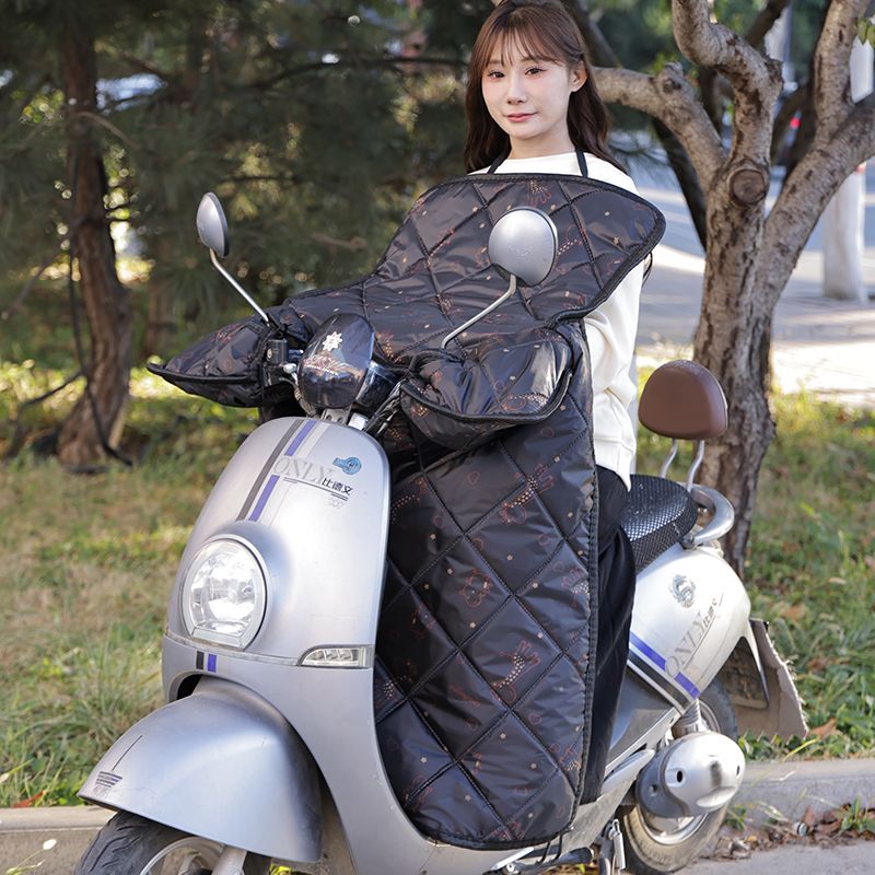 electric car windproof winter battery car fleece-lined plus-sized windproof thickening motorcycle waterproof all-season warm universal